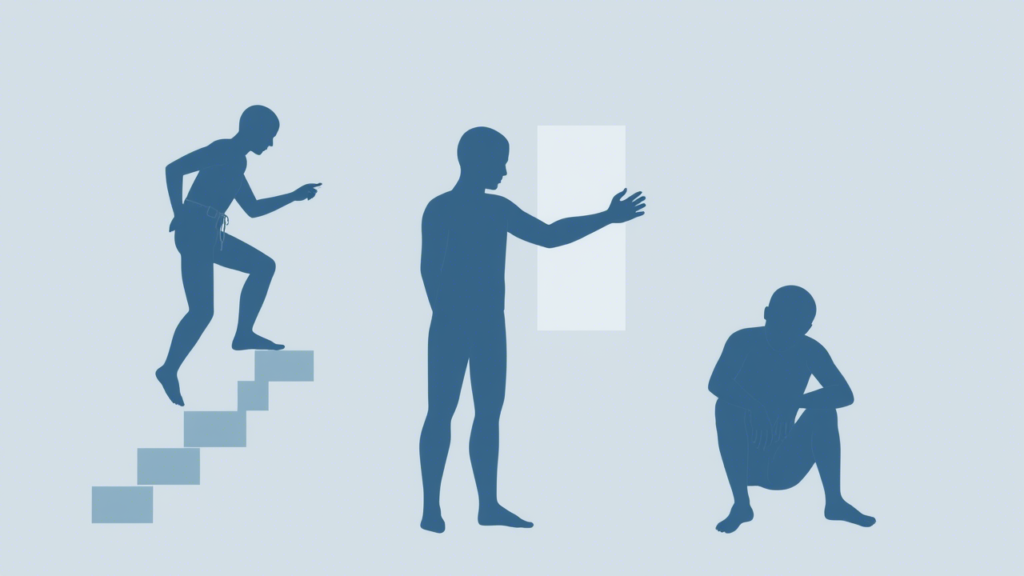 Signs of muscle loss like fatigue, weakness, and visual body changes