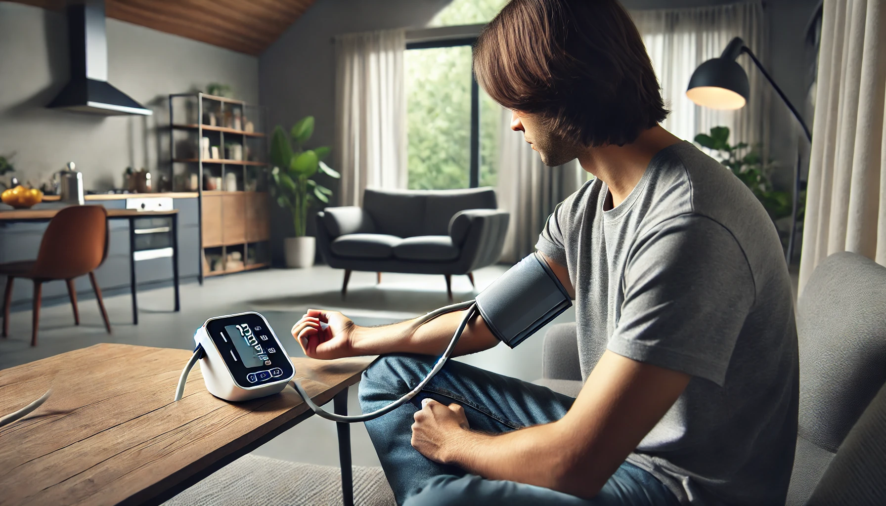 How to measure blood pressure at home using a digital monitor.