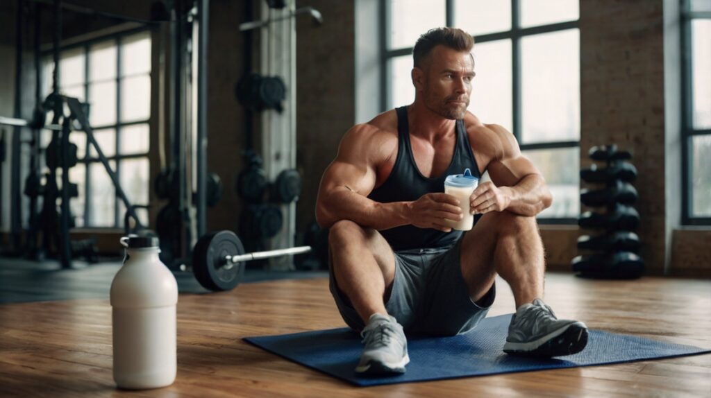 Foods for muscle growth – post-workout recovery with protein shake